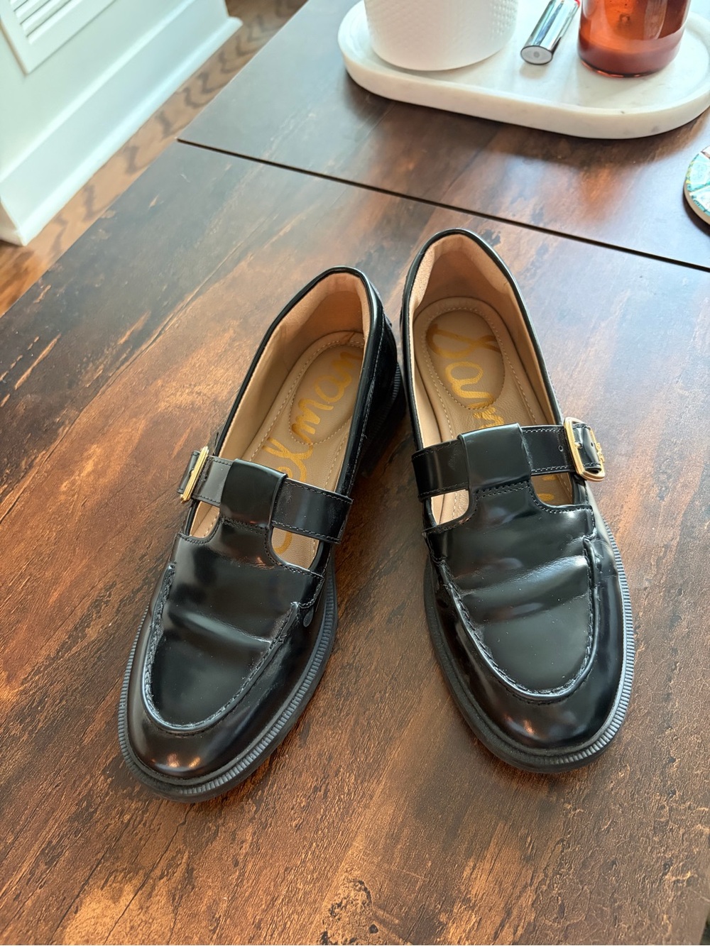 Sam Edelman Women’s T-Strap Loafers - Leather